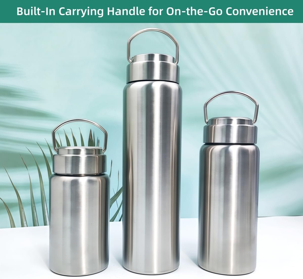 32 oz Stainless Steel Single-Wall Sports Water Bottle - Image 2